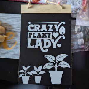 Crazy Plant Lady Plaque